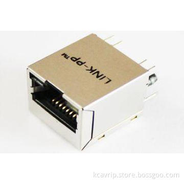 100M Base Top Entry Vertical RJ45 Jack Printed Circuit Boar